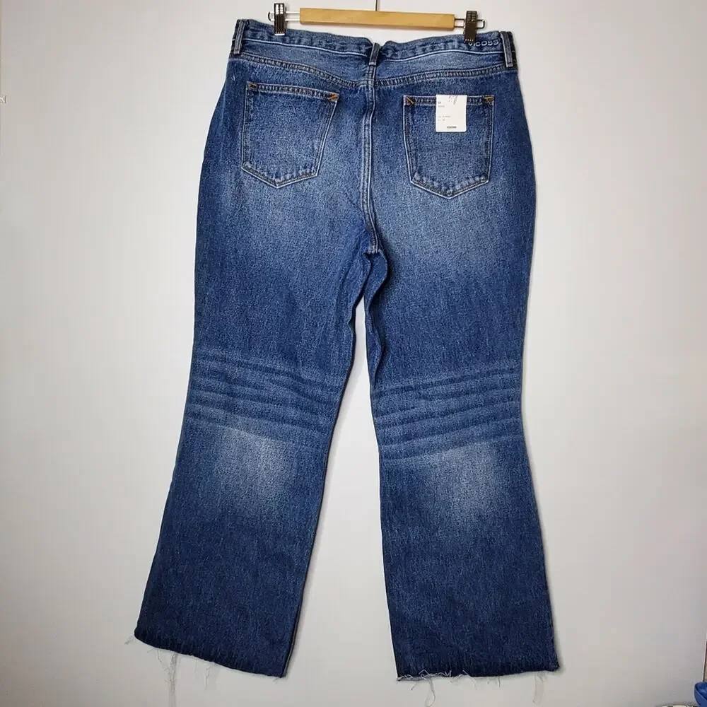 VIGOSS Royce 70's Stovepipe Crop  Medium wash Denim  Size 14 New with tags